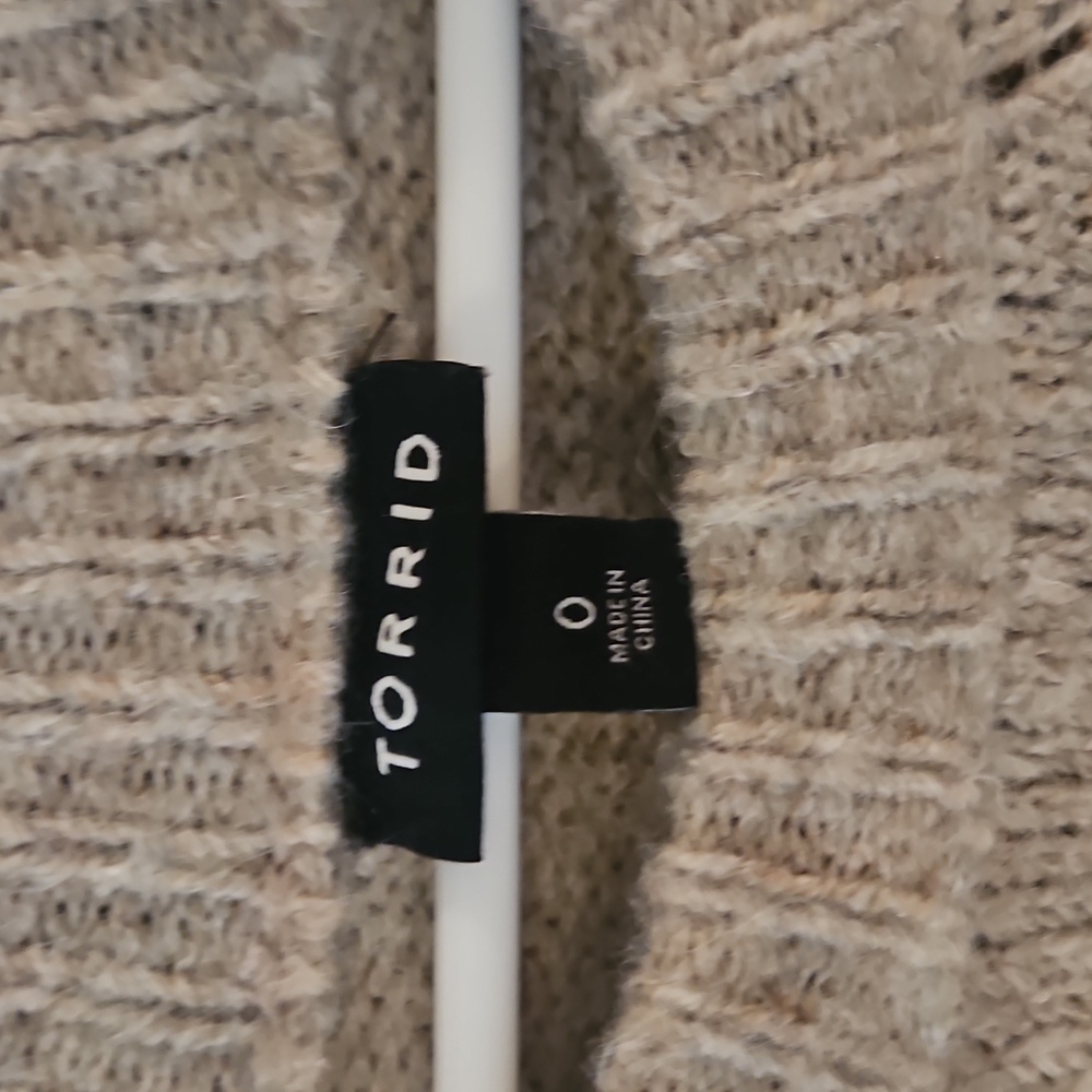 Torrid Soft Knit Beige Sweater - Picture 2 of 4